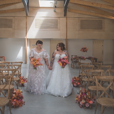 Brockwell Hall hosts vibrant, sustainable disco wedding shoot led by Mercedes Gale Parr and 4YaParty Weddings & Events