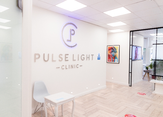 Reception area of Pulse Light Clinic in London