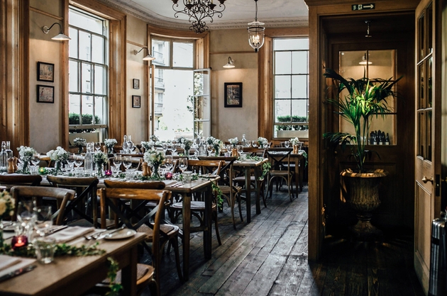 Interior of London pub wedding venue The Orange Public House & Hotel