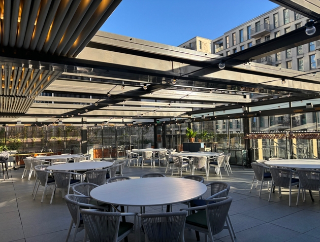 The conservatory at Stratford's The Gantry hotel