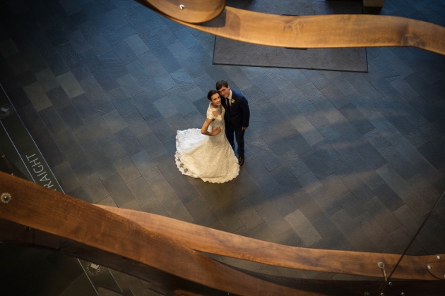 Brooklands Hotel couple stood in lobby