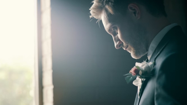 groom in suit