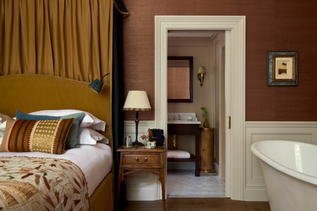 Luxury hotel room in Bloomsbury